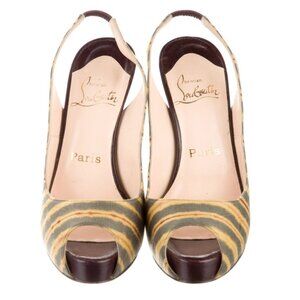 Christian Louboutin Striped Heels